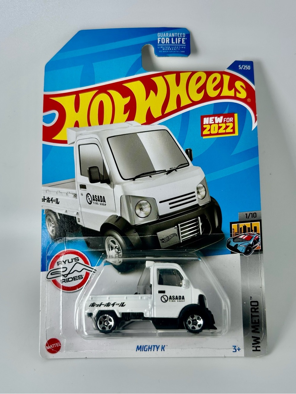 Hot Wheels HW Metro 1/10 Mighty K 5/250 NEW For 2022 White Pickup Truck Japan